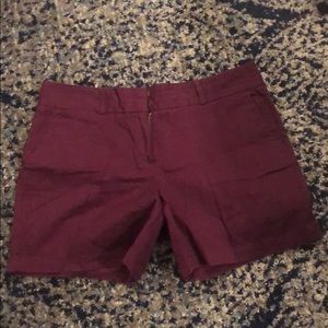 Purple/maroon shorts